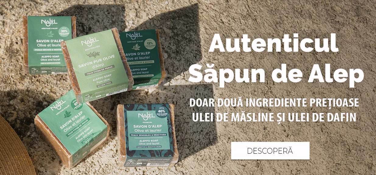 Najel - Autenticul Săpun de Alep, produse exfoliante naturale și detergenți ecologici pe Prova.ro