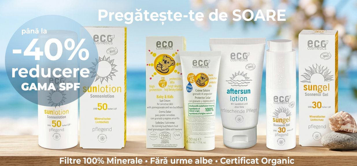 REDUCERI SPF: Îngrijire Solară Bio Certificată | Până la -40%
