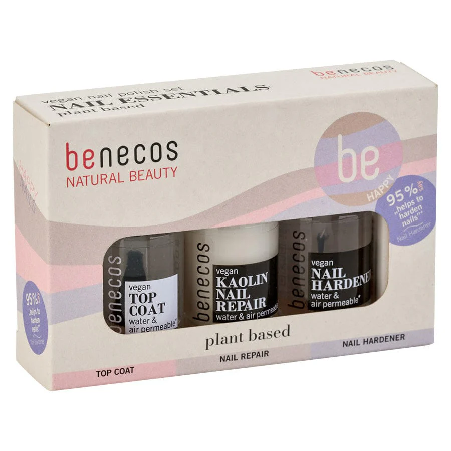 Set lacuri de unghii naturale 20-free, vegane, Nail Essentials - Benecos