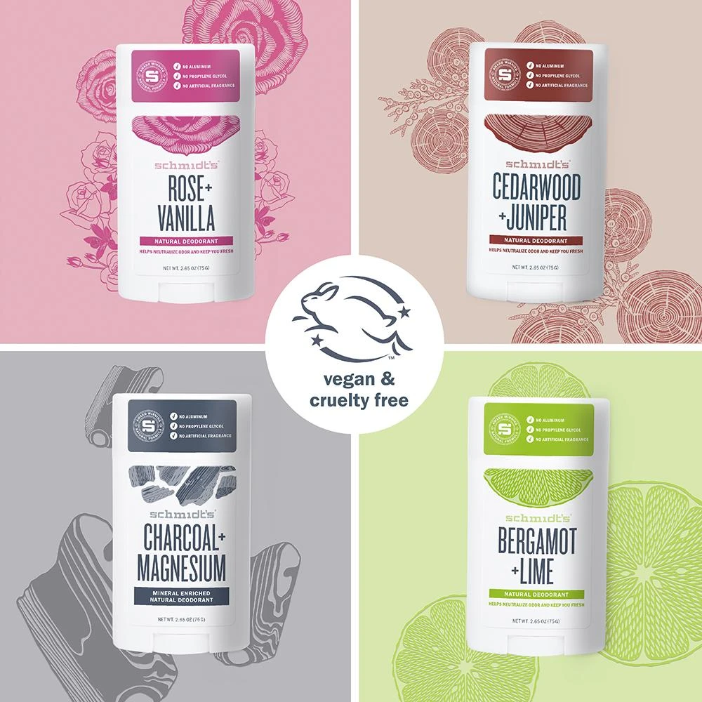 Deodorant stick cu bicarbonat, Bergamot   Lime - Schmidt's Deodorant