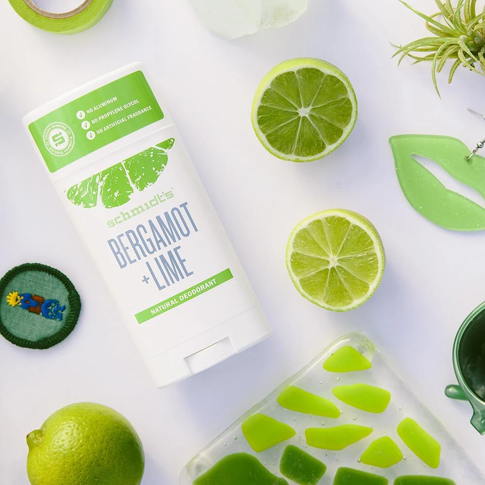 Deodorant stick cu bicarbonat, Bergamot   Lime - Schmidt's Deodorant