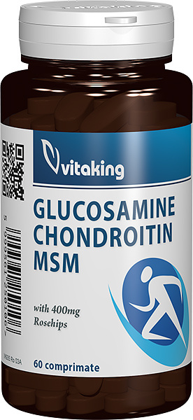 Glucozamina, Condroitina, MSM cu macese, 60 comprimate - Vitaking