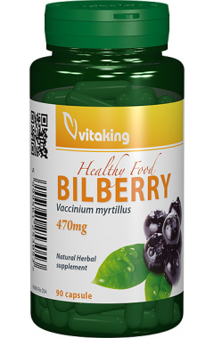 Afin negru (Bilberry) 470mg, 90 cps - Vitaking