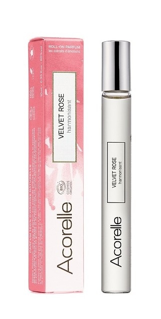 Apa de parfum bio Velvet Rose, roll-on 10 ml - Acorelle