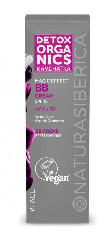 BB Cream magic efect FPS15 cu musetel si argila alba, 30ml - DETOX ORGANICS KAMCHATKA