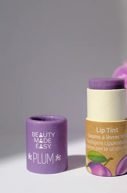 Balsam buze colorat, vegan, zero plastic, PLUM - Beauty Made Easy