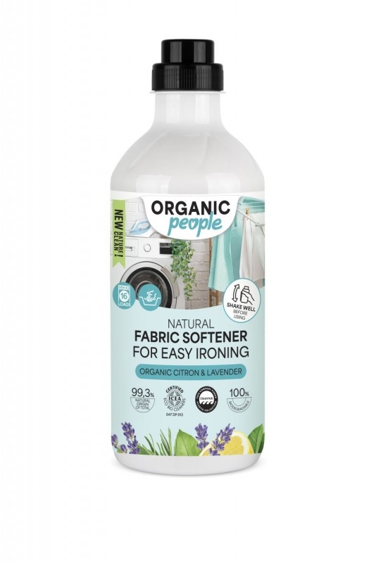Balsam de Rufe Ecologic Organic People Easy Ironing, pentru Calcare Usoara, 1L