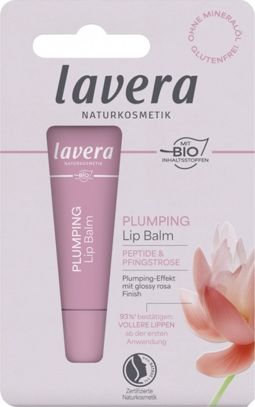 Balsam de buze cu efect de volum Lavera Plumping Lip Balm, cu Acid Hialuronic si Unt de Shea Bio