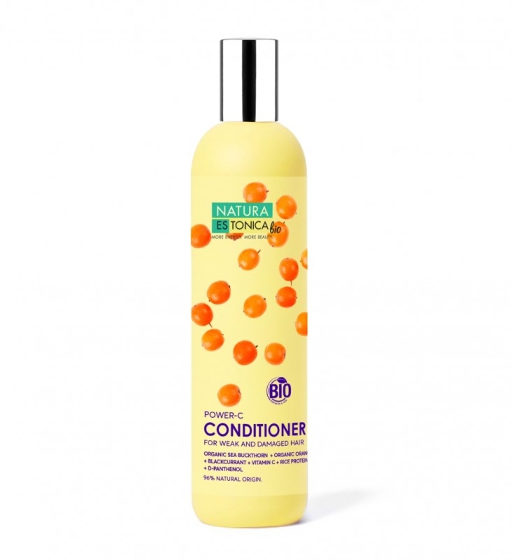 Balsam de par Power C cu vitamina C si ulei de catina, 400ml - Natura Estonica