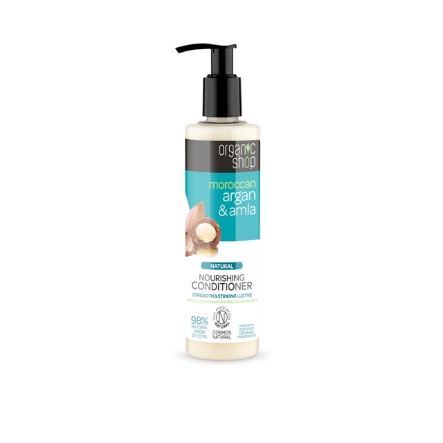 Balsam de par bio nutritiv Argan si Amla, 280 ml - Organic Shop