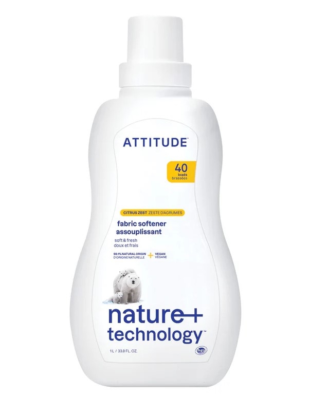 Balsam de rufe concentrat, 40 spalari, natural, vegan, aroma Citrus Zest - ATTITUDE