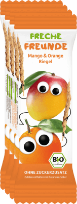 Batoane de cereale cu mango si portocale bio, 4 x 23g - Erdbar