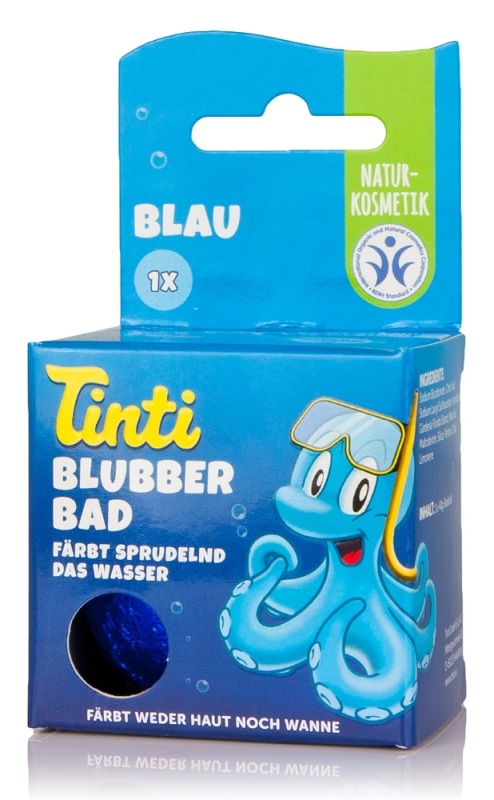 Bomba de baie coloranta pentru baia copiilor, Albastru - Tinti
