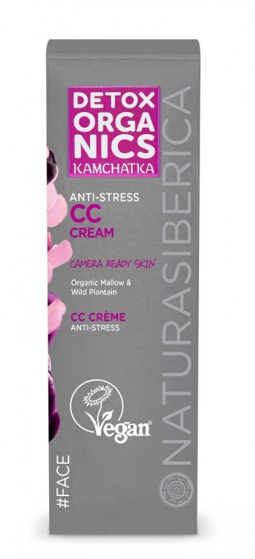 CC cream anti-stress cu extract de nalba si fructe nordice, 30ml - DETOX ORGANICS KAMCHATKA