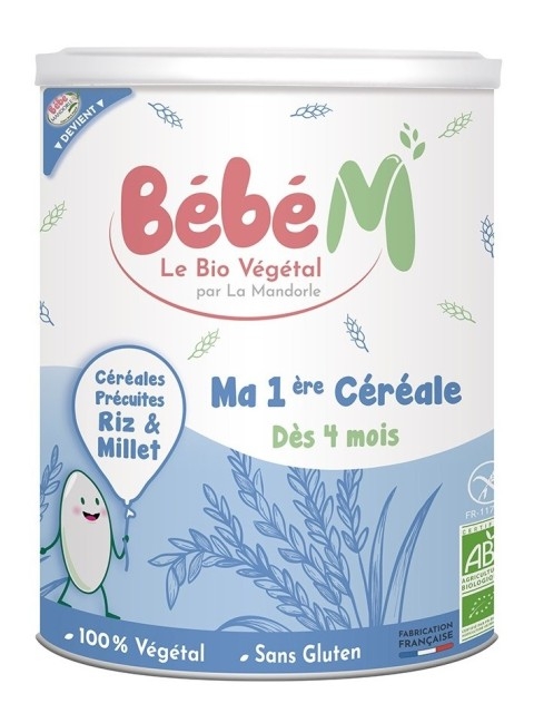 DELISTAT NV Cereale bio pentru bebelusi de la 4 luni, 400g - La Mandorle