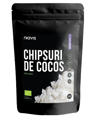 Chipsuri de Cocos raw BIO, 125g - Niavis