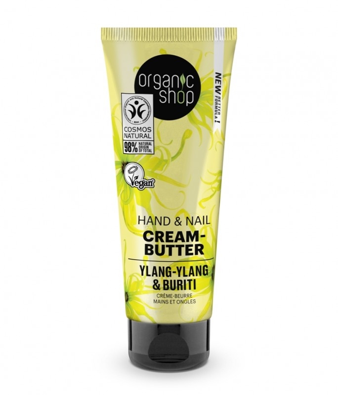 Crema-unt de maini si unghii cu ylang-ylang si buriti, 75ml - Organic Shop