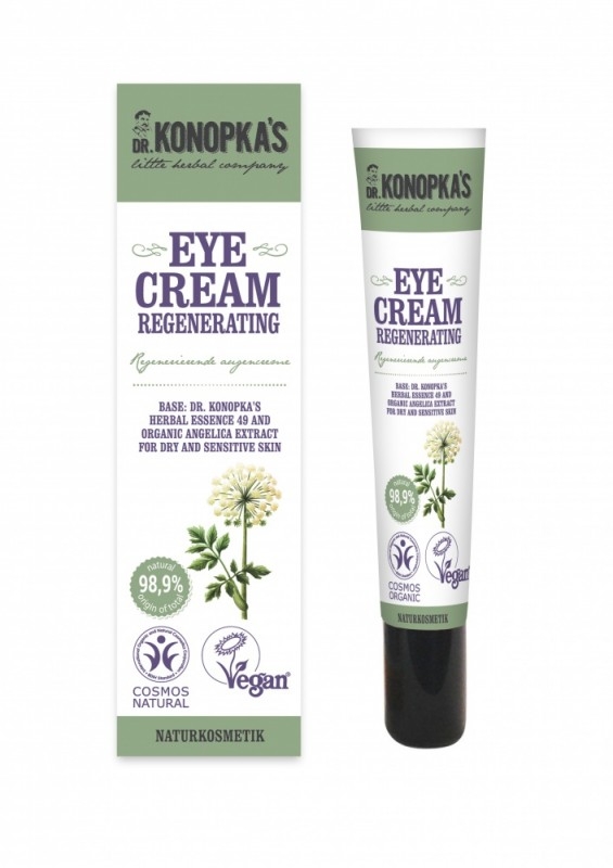 Crema contur ochi regeneranta pentru ten uscat sau sensibil, 20 ml - Dr. Konopka