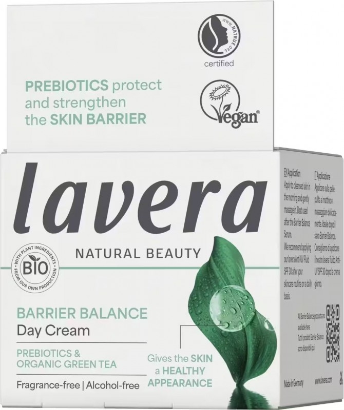 Crema de Zi Echilibranta Barrier Balance cu Prebiotice, fara Parfum si Alcool, Unisex, 50ml - LAVERA