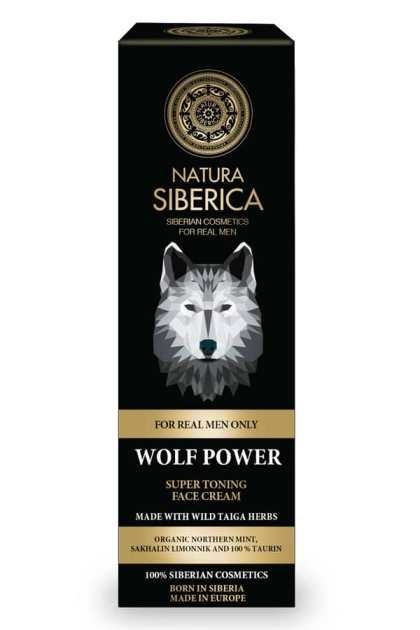 Crema de fata tonifianta pentru barbati Wolf Power, 50ml - Natura Siberica