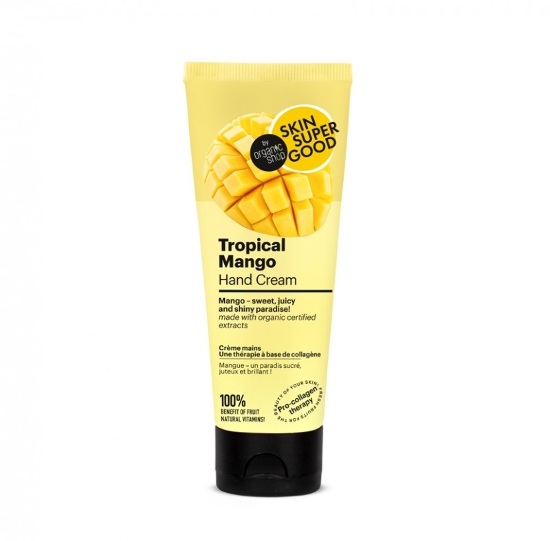 Crema de maini Tropical Mango, terapie pro-collagen, 75ml - Skin Supergood