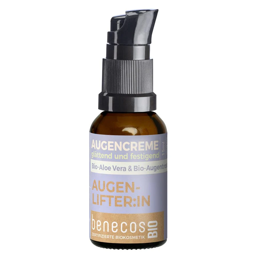 Crema de ochi bio cu Aloe Vera si Albastrele, hidratare intensiva si netezire, 15ml - BenecosBIO