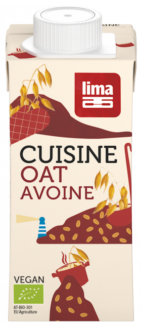 Crema de ovaz bio (smantana vegetala), 200ml - Lima