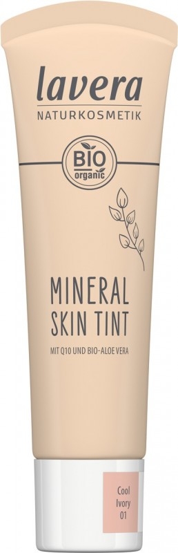 Crema nuantatoare minerala cu aloe vera si Q10, Cool Ivory 01 - LAVERA