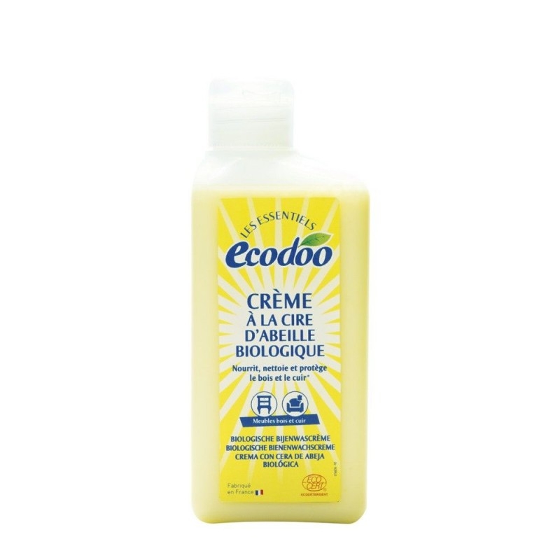 Crema polish pentru mobila si piele, cu ceara de albine - Ecodoo