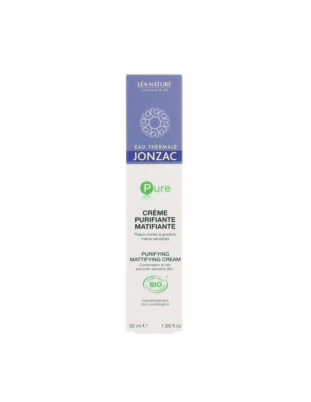 Crema purifianta matifianta, ten sensibil mixt sau gras, Pure 50ml - JONZAC