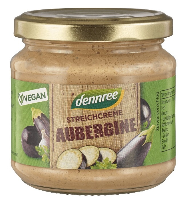 Crema tartinabila bio cu Vinete, 180g - Dennree