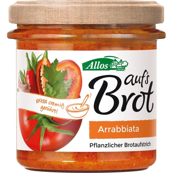 Crema tartinabila BIO din legume Arrabiata (picant), 140g - Allos