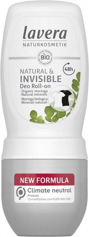 Deodorant roll-on BIO Natural Invisible 48h - LAVERA