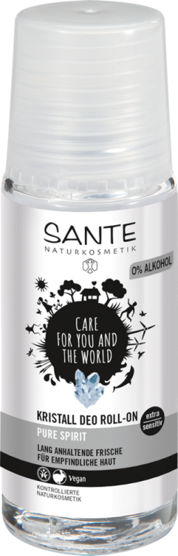 Deodorant roll-on extra sensitiv fara parfum   alcool, Pure Spirit  - SANTE NATURKOSMETIK