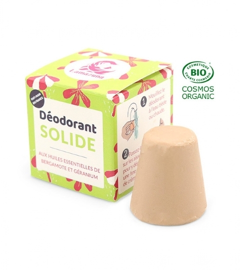 Deodorant solid Bergamota, pentru piele normala, zero waste - Lamazuna