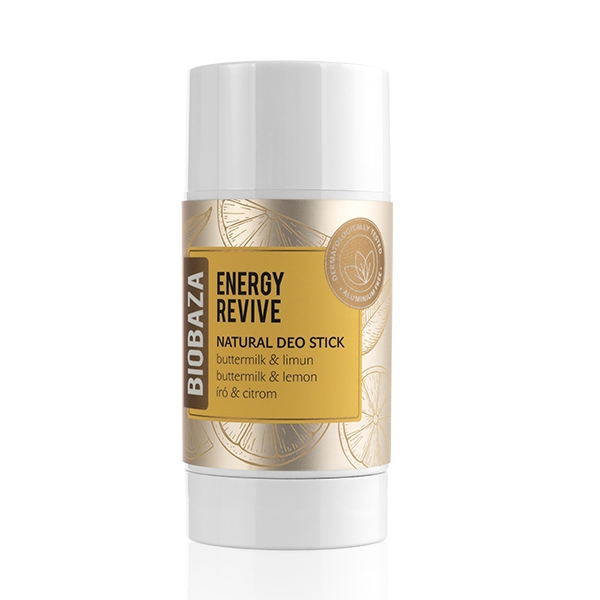 Deodorant stick natural Energy Revive, buttermilk   lemon - BIOBAZA