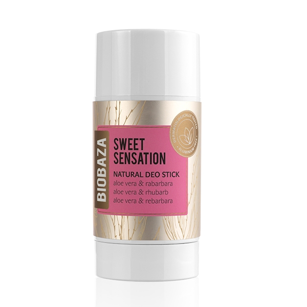 Deodorant stick natural Sweet Sensation, aloe vera si rubarba - BIOBAZA