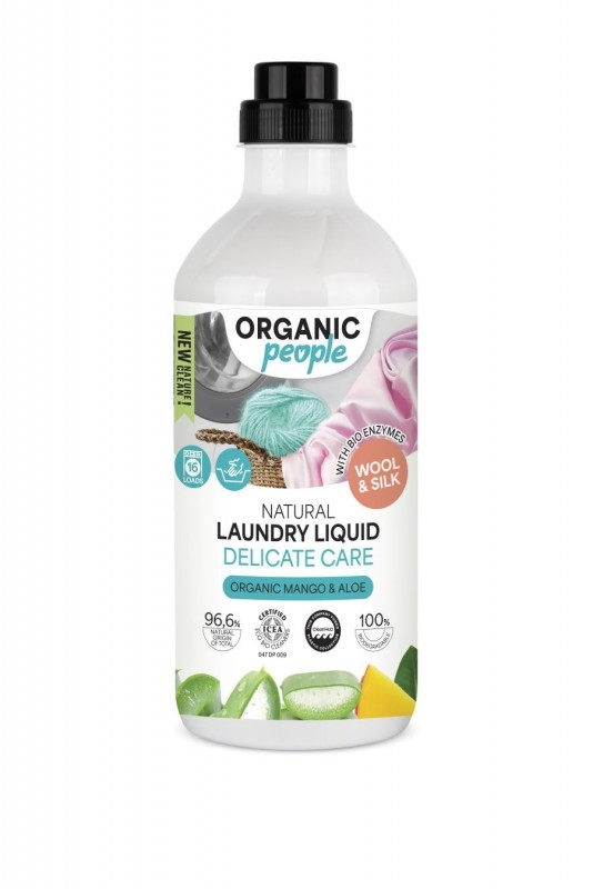 Detergent Lichid de Rufe Ecologic Organic People Delicate Care, Lana, Matase, Haine Delicate, 1L