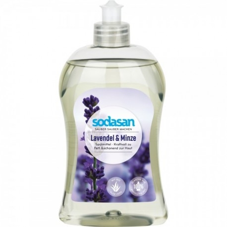 Detergent bio pentru vase Lavanda si Menta, 500ml - Sodasan