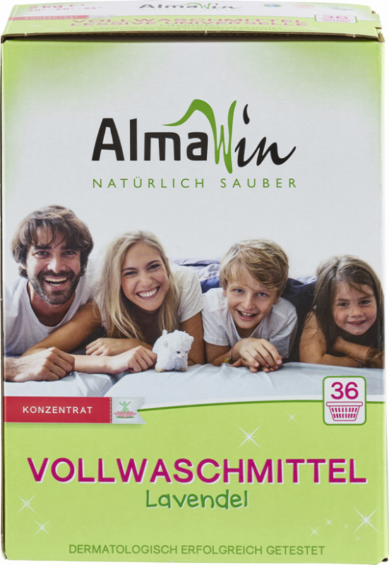 Detergent de rufe ecologic spalari grele Lavanda, 36 spalari (2kg) - AlmaWin