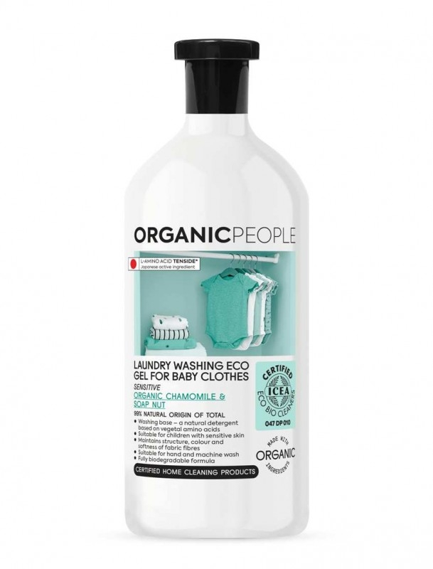 Detergent bebelusi eco Sensitive cu musetel si nuci de sapun, 1L - Organic People