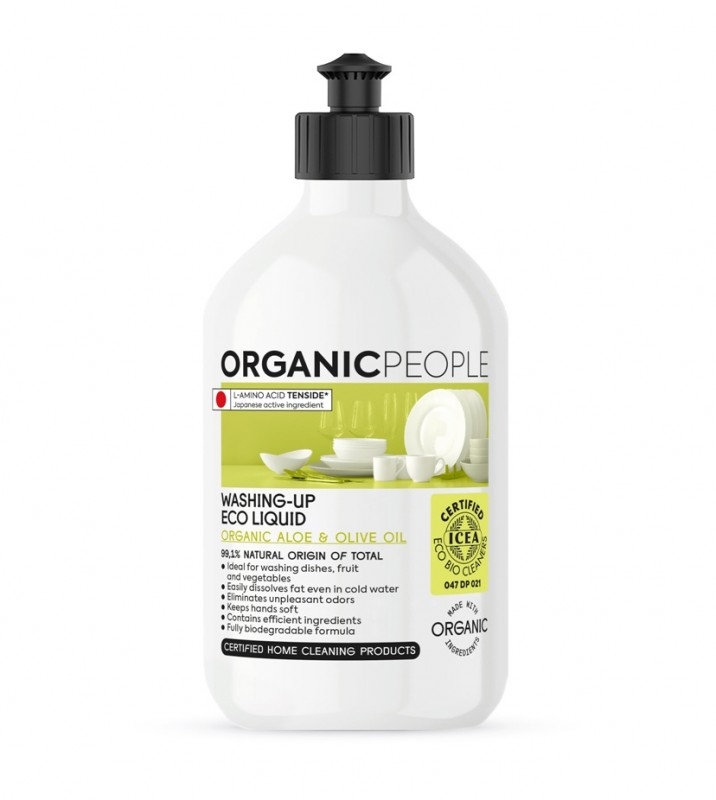Detergent ecologic pentru vase Aloe Vera si ulei de masline, 500ml - Organic People