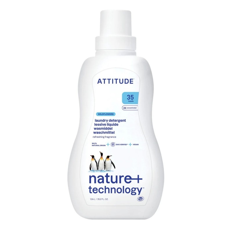 Detergent lichid ECO pentru rufe Wild Flowers, 35 spalari - ATTITUDE