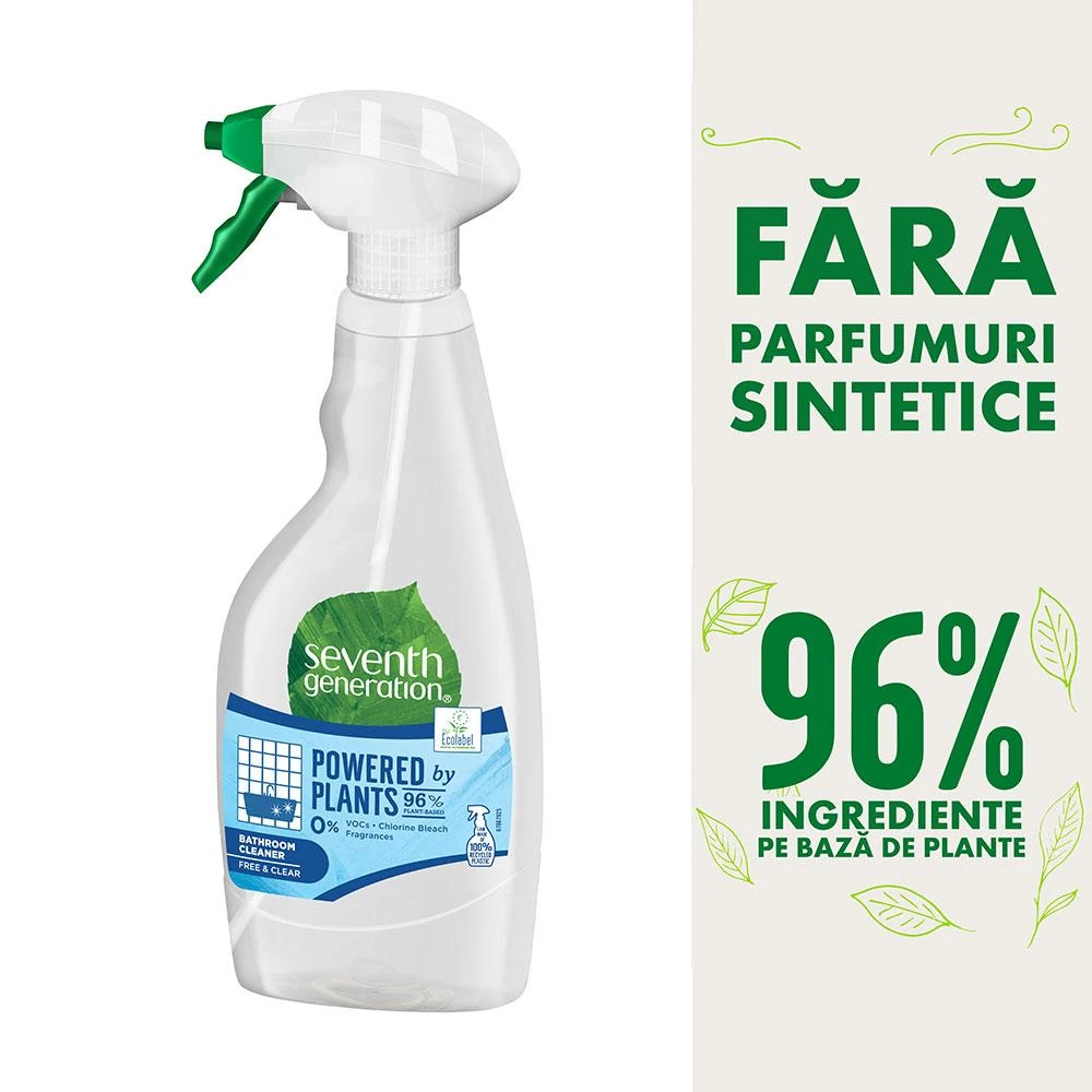Solutie ecologica de curatare baie Fara Parfum, 500ml - Seventh Generation