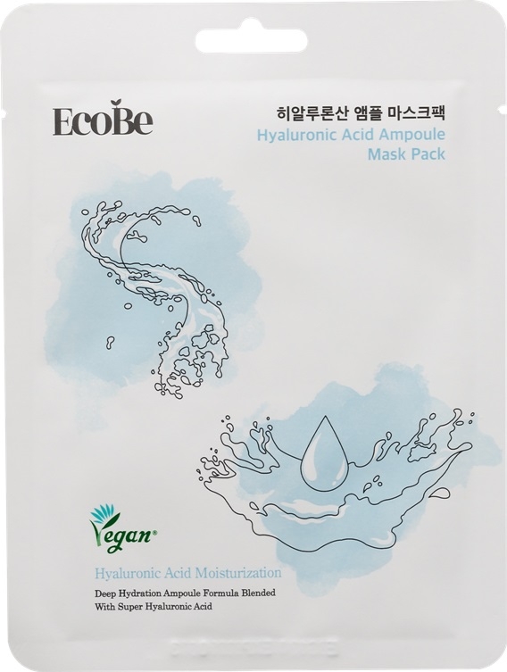 EcoBe Hydration Ritual-Pachet rutina coreeana hidratare intensiva ten uscat, deshidratat cu masca, ser si crema (4 produse)