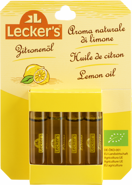 Esenta de lamaie bio pentru prajituri, 4 x 2ml - Leckers