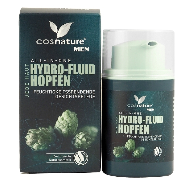 Fluid hidratant all-in-one pentru barbati, cu hamei, 50ml - Cosnature