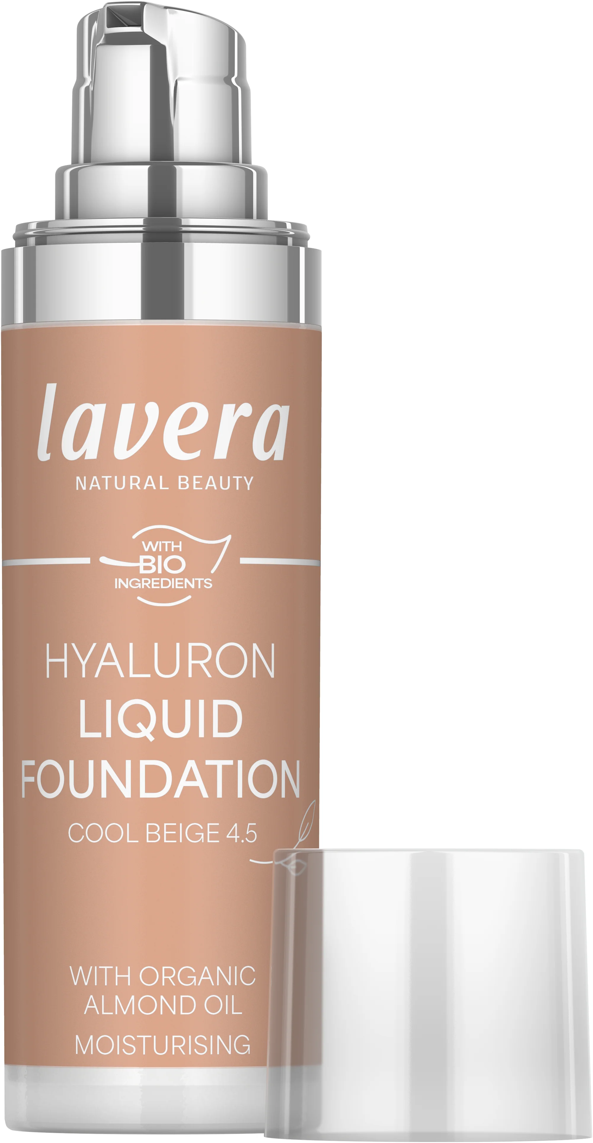 Fond de ten bio Hyaluron Liquid Cool Beige 4.5, 30ml - LAVERA