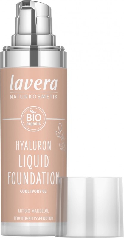 Fond de ten bio Hyaluron Liquid Cool Ivory 02, 30ml - LAVERA