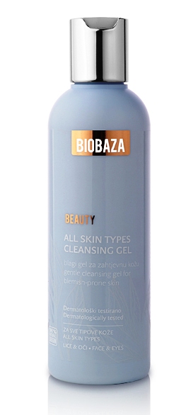 Gel de curatare delicat pentru ten cu tendinte acneice, 200ml - BIOBAZA